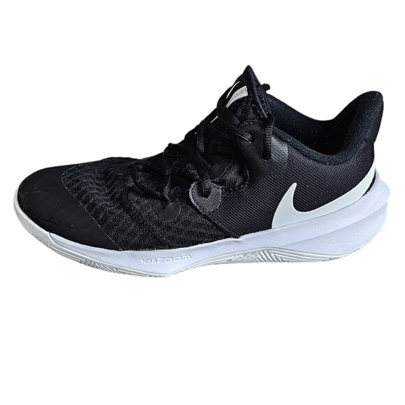 NIKE ZOOM HYPERSPEED COURT UNI BLACK/WHITE Sneaker Performance Shoe - Picture 1 of 11